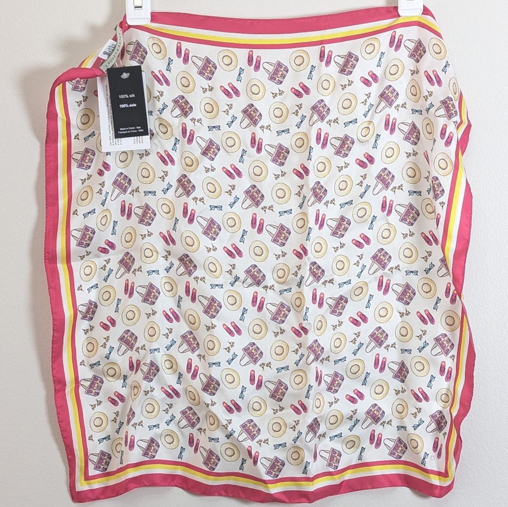 NWT BARBIERI 100% SILK SCARF